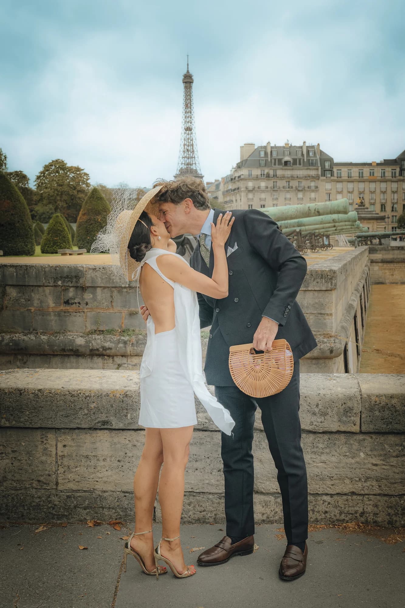 Un baiser pendant la séance de couple