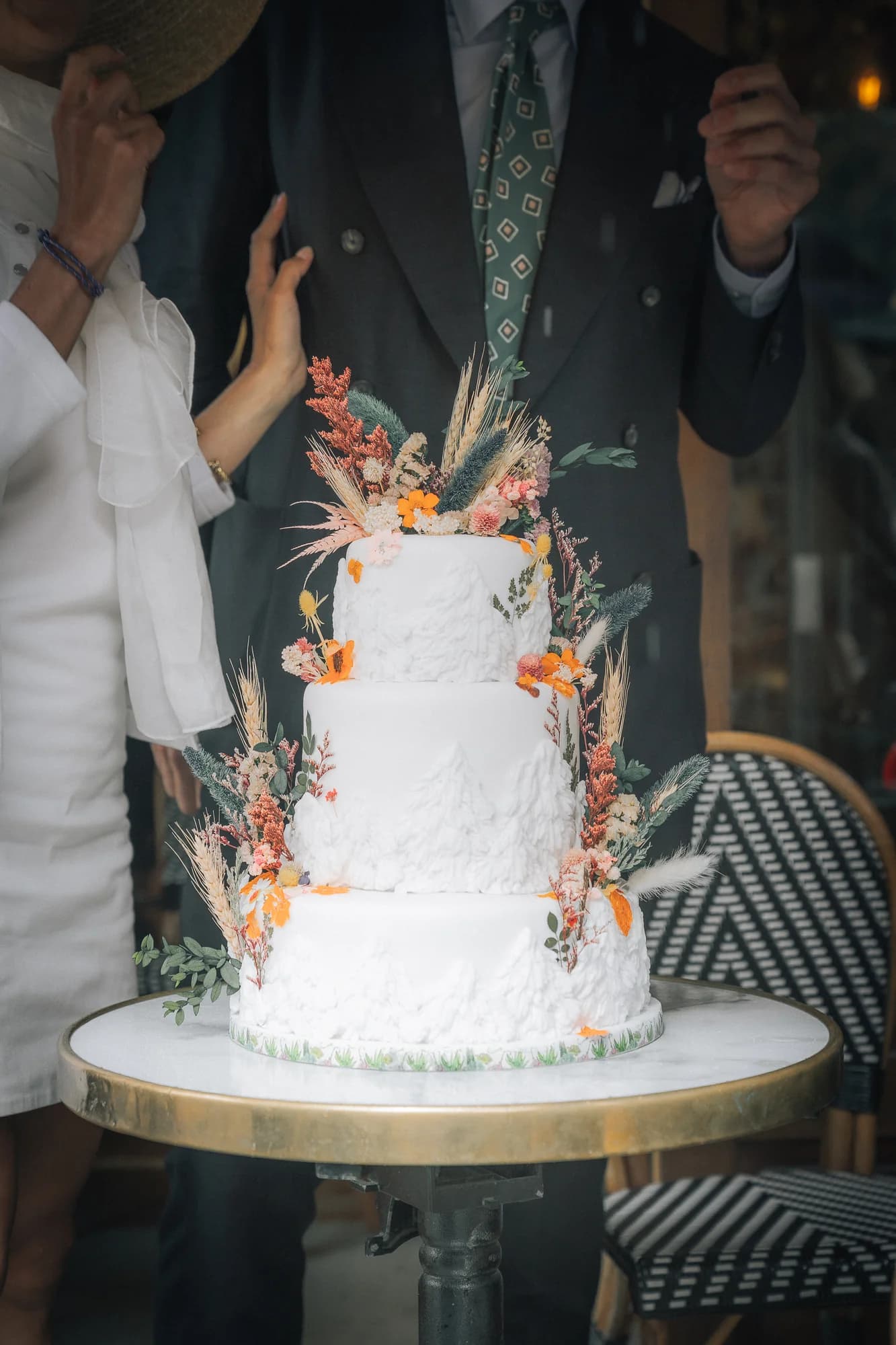 Le gâteau de mariage de Martin et Marion